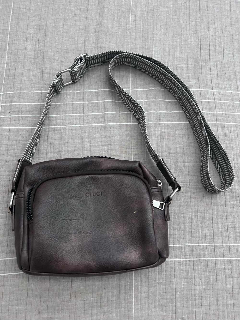 CLUCI Women's Leather Bag in Dark Brown